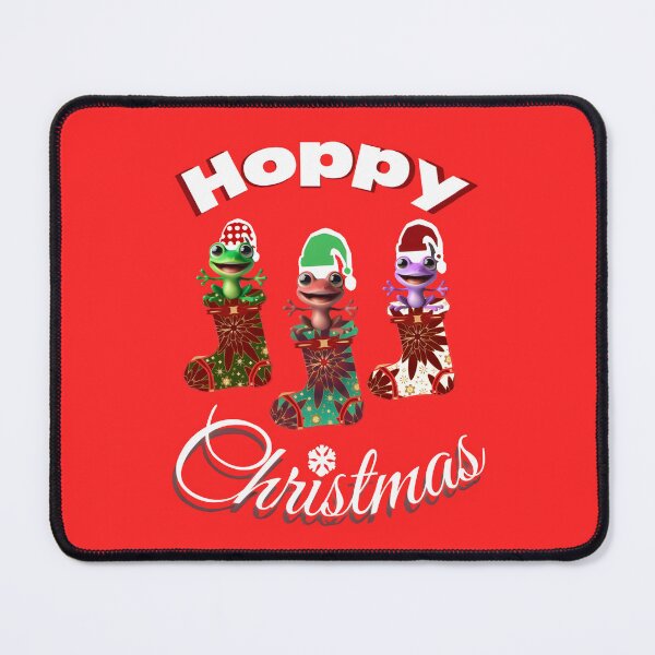 Item preview, Hoppy Christmas Frog Design – Cute Frogs in Stockings | Kawaii Holiday Animal Art designed and sold by HopeAndHustle.