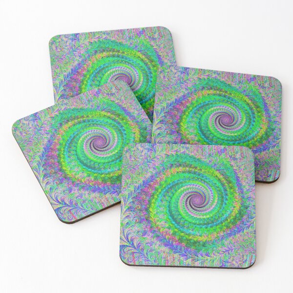 Item preview, Abstract Multicolored Floral Fractal Swirl Mix 8 designed and sold by SXW Designs.