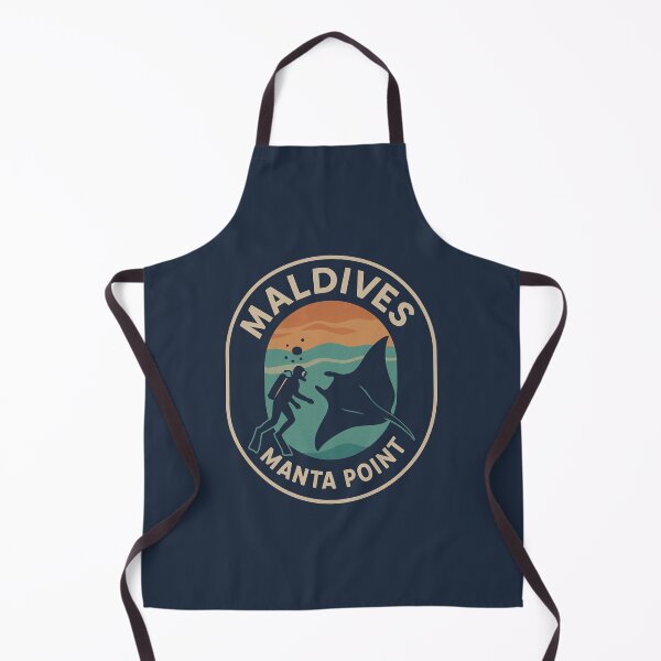 Item preview, Maldives Manta Point Diver Vintage Sunset Ocean Badge designed and sold by Peycer.