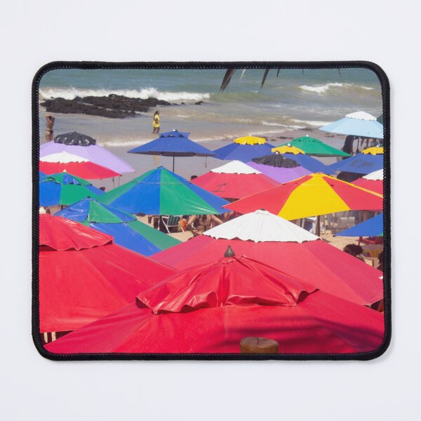 Item preview, several beach umbrellas piled up on a beach designed and sold by felipequeiroz.