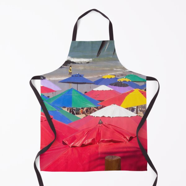 Item preview, several beach umbrellas piled up on a beach designed and sold by felipequeiroz.