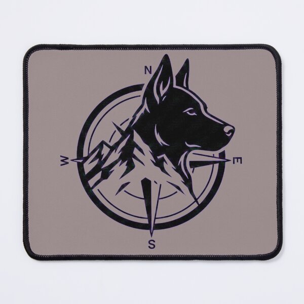 Item preview, Alpha Wolf Compass – Electric Violet Artwork designed and sold by Royalsticker.