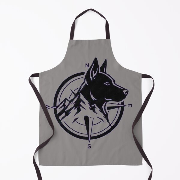 Item preview, Alpha Wolf Compass – Electric Violet Artwork designed and sold by Royalsticker.