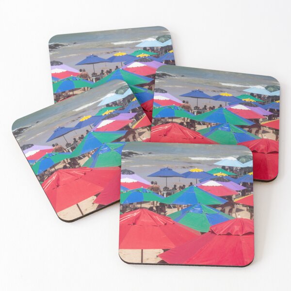 Item preview, several beach umbrellas piled up on a beach 2 designed and sold by felipequeiroz.