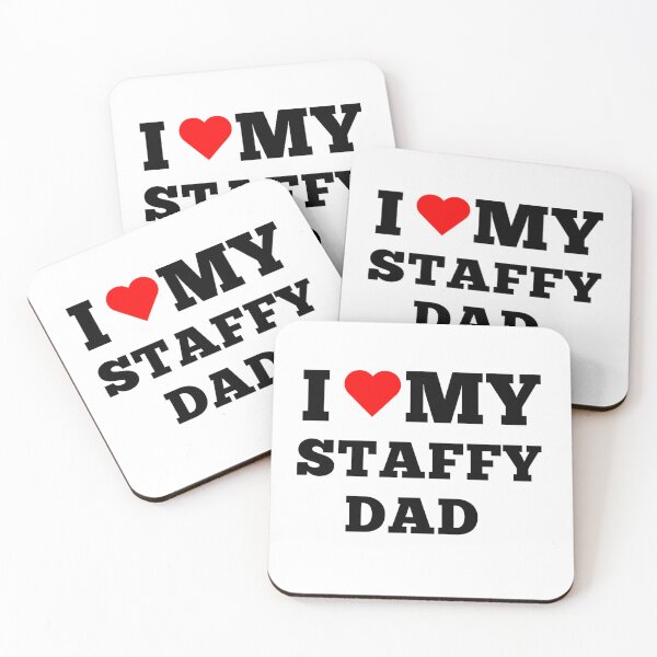 Item preview, I love staffy dad designed and sold by MKshoper.