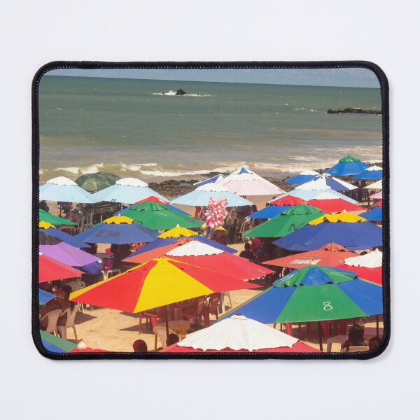 Item preview, several beach umbrellas piled up on a beach 3 designed and sold by felipequeiroz.