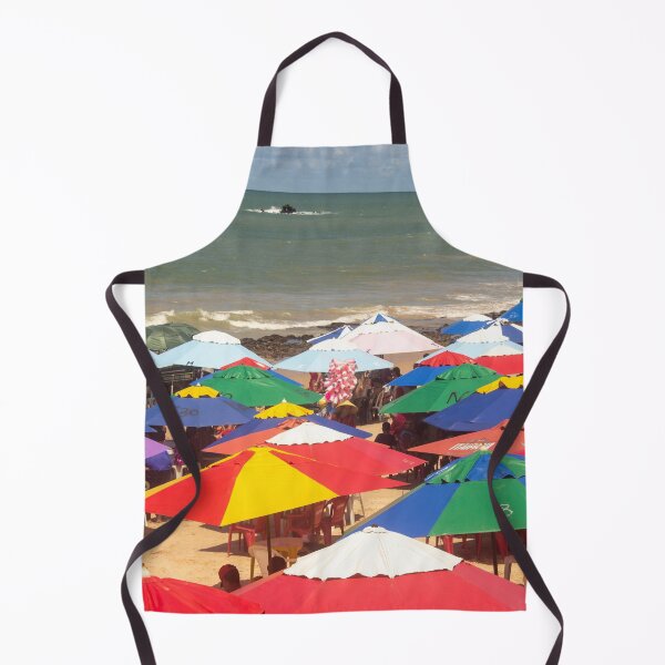 Item preview, several beach umbrellas piled up on a beach 3 designed and sold by felipequeiroz.