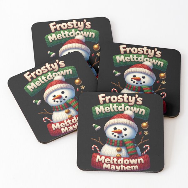 Item preview, Funny Knitted Ugly Snowman Christmas Graphic 2025 Tee Sticker designed and sold by GeniePixel.