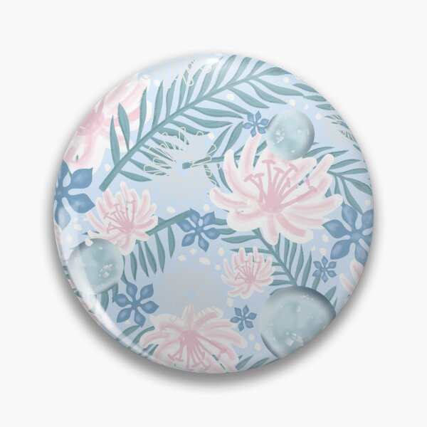 Artikelvorschau, Blumenmuster an einem ruhigen, verschneiten Tag entworfen und verkauft von KateKeoganDesign.