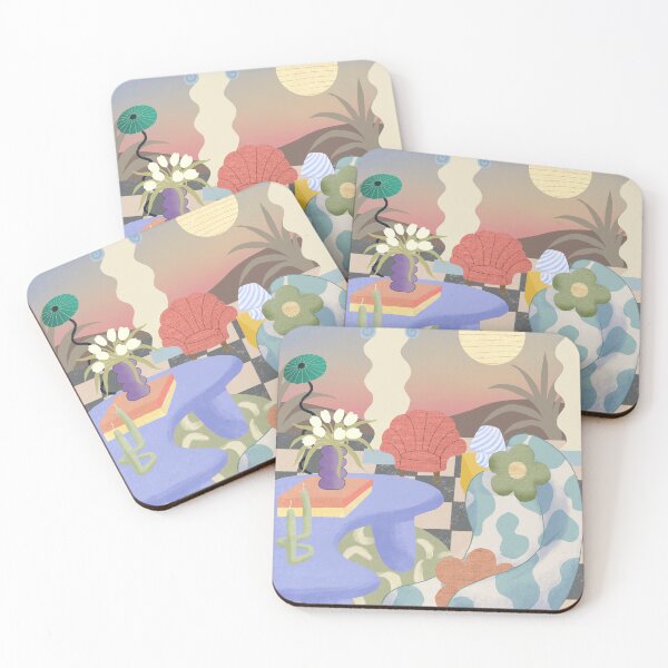 Item preview, Interior acogedor en tonos pastel: arte digital minimalista y juvenil designed and sold by TacosDesignJapa.