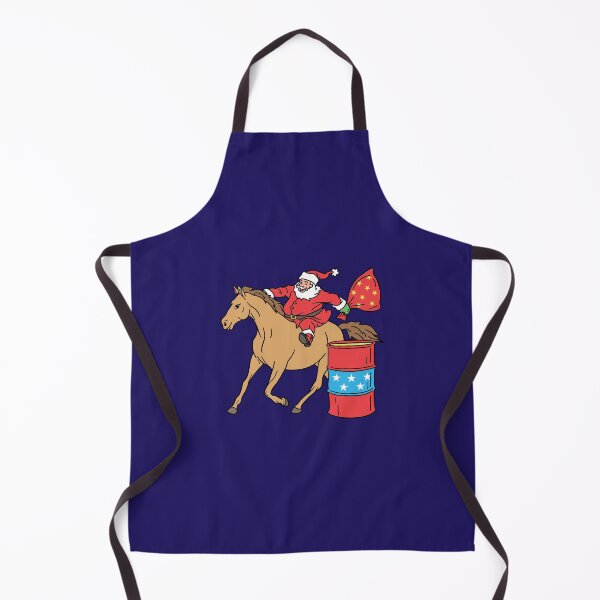 Artikelvorschau, Barrel Racing Weihnachtsmann auf Barrel Horse entworfen und verkauft von jaygo.