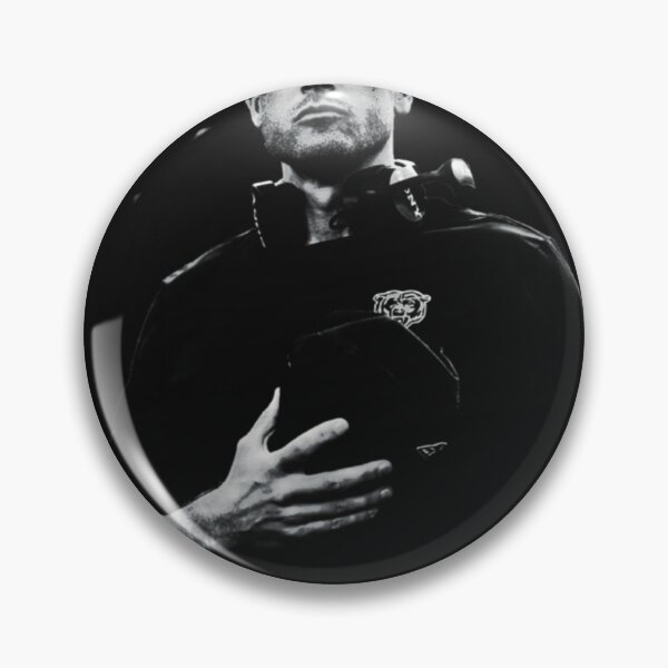 Item preview, Ben Johnson Chicago Football Monochrome Gritty Portrait Graphic designed and sold by bullnizomona.
