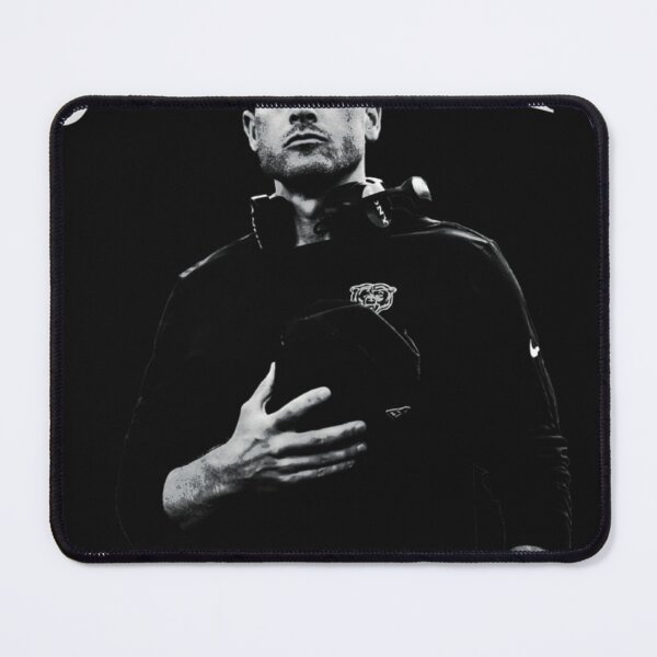 Item preview, Ben Johnson Chicago Football Monochrome Gritty Portrait Graphic designed and sold by bullnizomona.