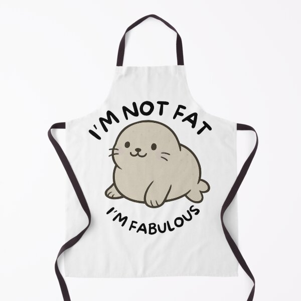 Item preview, I'm Not Fat I'm Fabulous Seal designed and sold by BeagleDesigns.