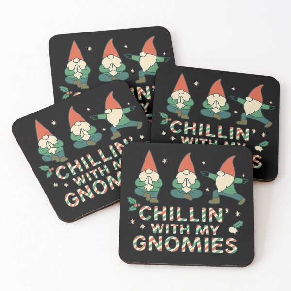 Item preview, Chillin’ With My Gnomies – Cute Christmas Gnome Yoga Design designed and sold by ZenAndKarma.