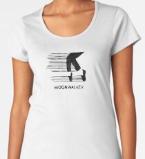 Michael Jackson MJJ Logo, Moonwalker Artistic Drawing Women's Premium T-Shirt