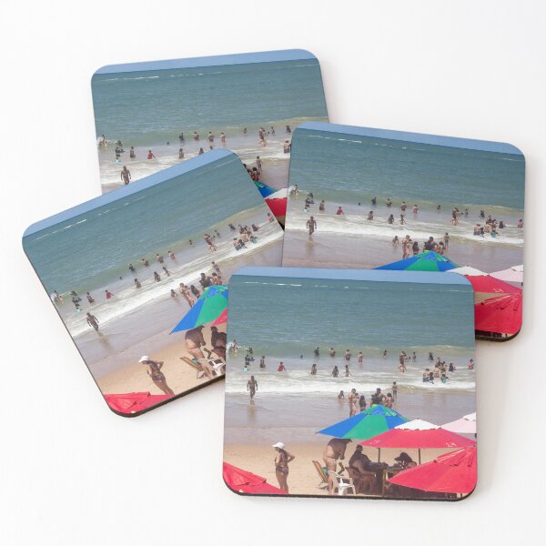 Item preview, A beach full of people and umbrellas 2 designed and sold by felipequeiroz.
