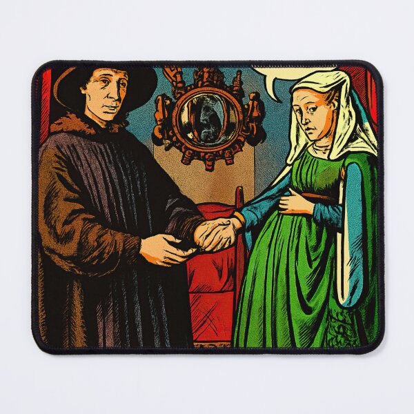 Item preview, Arnolfini Portrait | Comics style - Cartoon designed and sold by ComicsFactory.