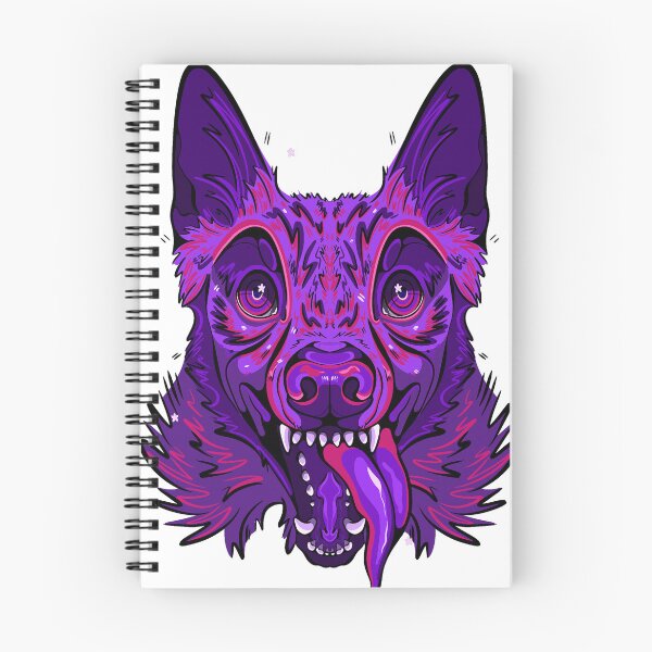 Item preview, Neon wild dog  designed and sold by TwistedTarotArt.
