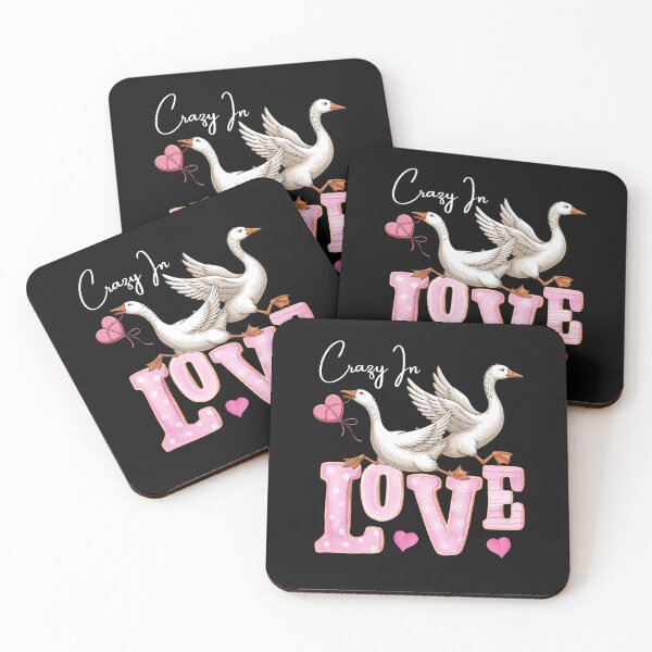 Item preview, Cute Crazy In Love Goose Valentine Illustration designed and sold by MTJ-Mushrooms.