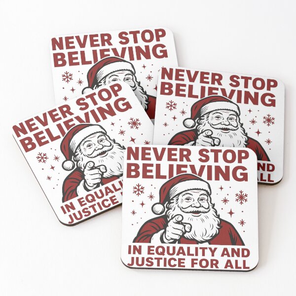 Item preview, Vintage Liberal Holiday - Never Stop Believing In Justice For All  designed and sold by ZBIFBOUETLA.