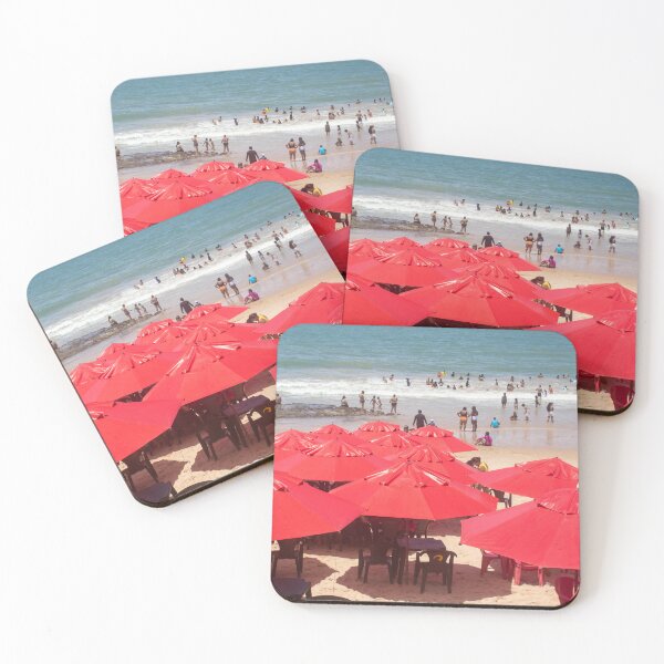 Item preview, A beach full of people and umbrellas 4 designed and sold by felipequeiroz.
