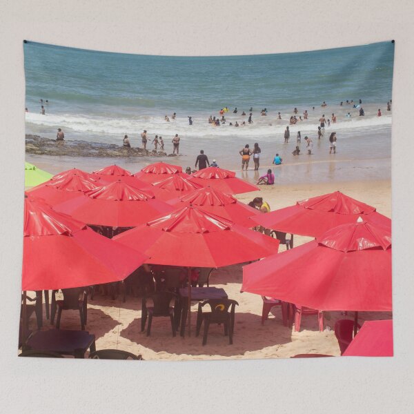 Item preview, A beach full of people and umbrellas 4 designed and sold by felipequeiroz.