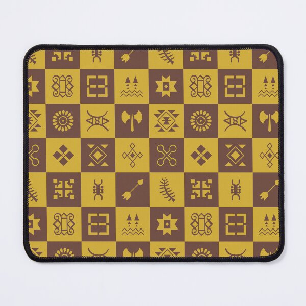 Item preview, Golden Brown Adinkra Symbols  | Ghana Cultural Pattern designed and sold by MammothArt.