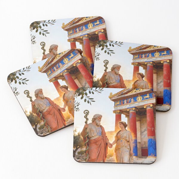 Item preview, Asclepius & Epione – Divine Healers of Ancient Greece designed and sold by SoniaSarkali.