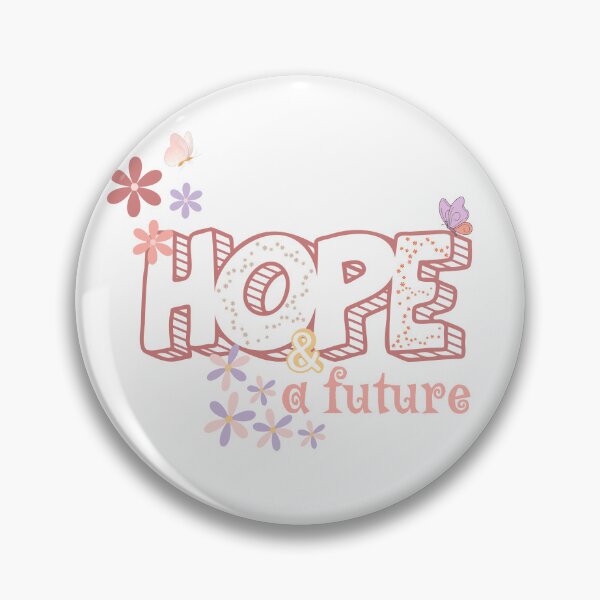 Item preview, Hope and a Future Happy Vibes | Daisies & Butterflies Positive Message  designed and sold by SunandShade.