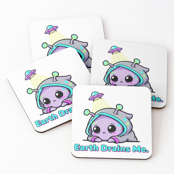 Item preview, Cute Alien, Earth Drains Me designed and sold by SolviaStudio.