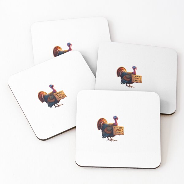 Item preview, Turkey holding a sign: “I’m Not Dinner!” designed and sold by STICKERS FOR SALE NOW.