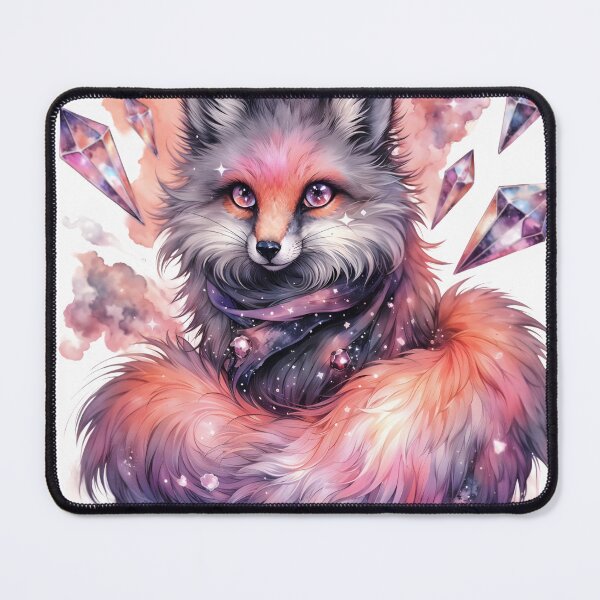 Item preview, Fluffy Fox Gem Tail Gothic Watercolor designed and sold by RubisLeaf.
