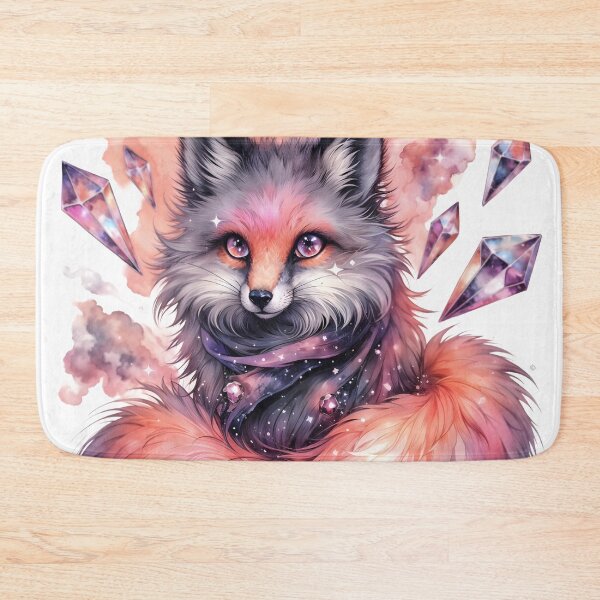 Item preview, Fluffy Fox Gem Tail Gothic Watercolor designed and sold by RubisLeaf.