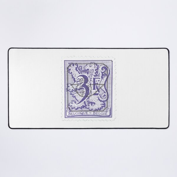 Item preview, Belgian Belgium Blue Vintage Postage Stamp designed and sold by red-amber65.