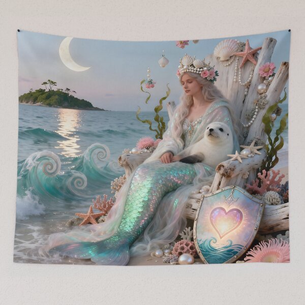 Item preview, The Selkie Empress: Ocean Abundance & Creative Flow. Sonia Sarkali Tarot designed and sold by SoniaSarkali.