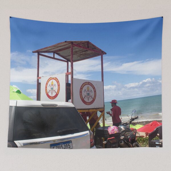Item preview, fire department base on a Brazilian beach with lifeguard designed and sold by felipequeiroz.