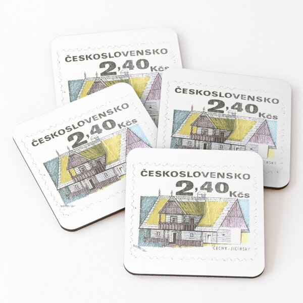 Item preview, Czech Republic Slovakia Vintage Postage Stamp designed and sold by red-amber65.