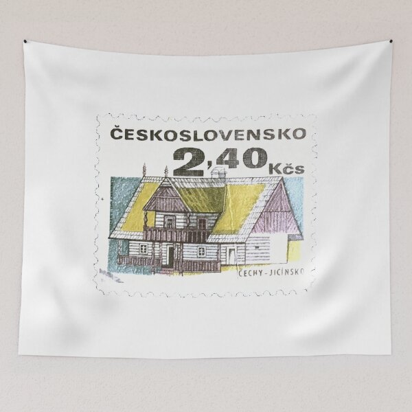 Item preview, Czech Republic Slovakia Vintage Postage Stamp designed and sold by red-amber65.