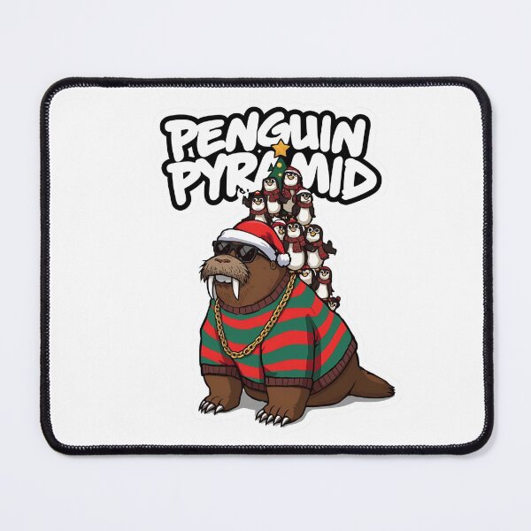 Item preview, Penguin Pyramid Walrus – Cute Arctic Christmas Squad Art designed and sold by MiszungART.