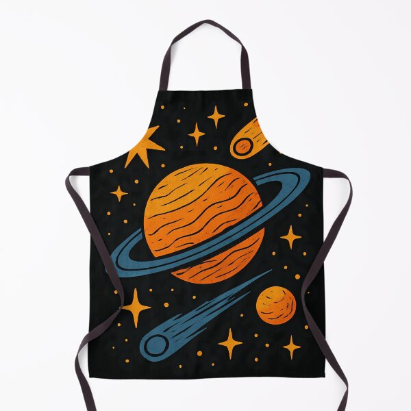 Item preview, Retro Pop Art Orange Planet Comet designed and sold by yPaladino432.