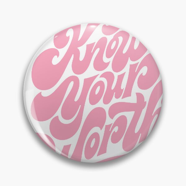 Item preview, Know Your Worth Retro Script Typography designed and sold by andry01.