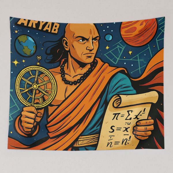 Item preview, Aryabhata | Comics style - Cartoon designed and sold by ComicsFactory.