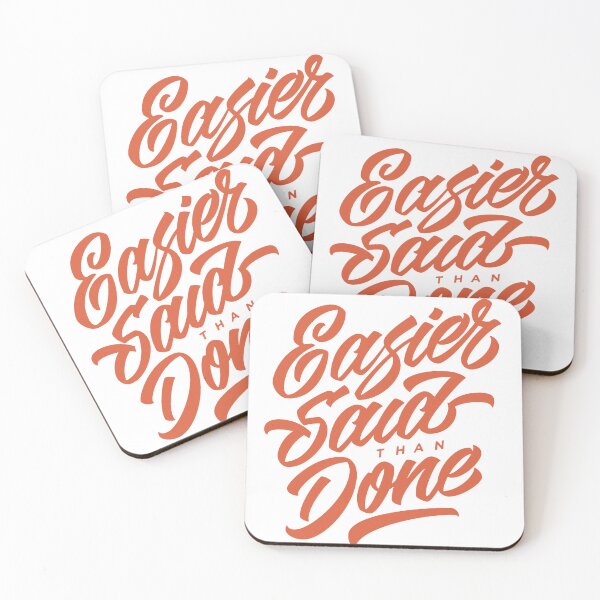 Item preview, Easier Said Than Done Retro Script Typography designed and sold by andry01.