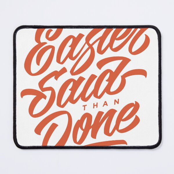 Item preview, Easier Said Than Done Retro Script Typography designed and sold by andry01.