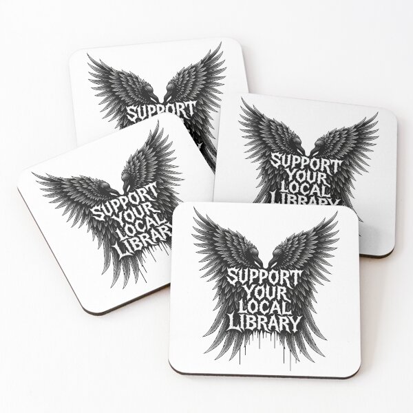 Item preview, Support Your Local Library Horror designed and sold by gear-posters.