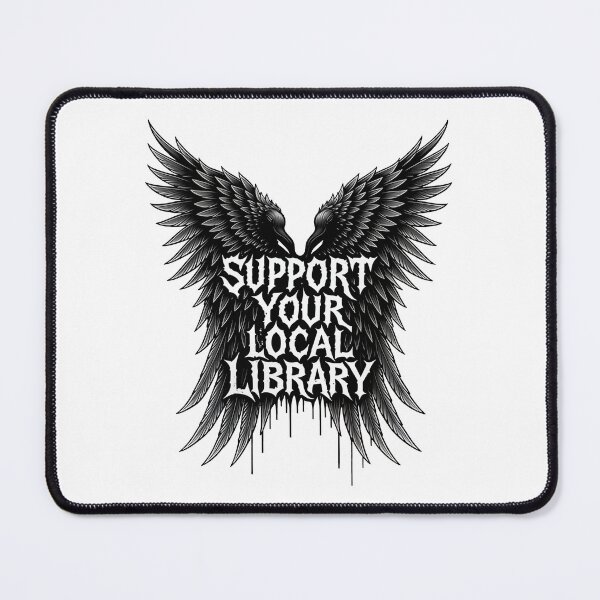 Item preview, Support Your Local Library Horror designed and sold by gear-posters.
