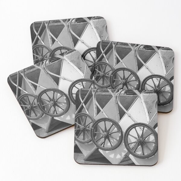 Item preview, Wheelbarrow Waltz BW designed and sold by WrightDesignsUS.