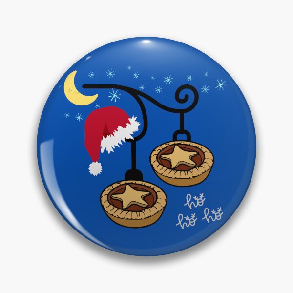 Item preview, Santa hangs his hat next to some precious mince pies. designed and sold by MPC-Mince-Pies.
