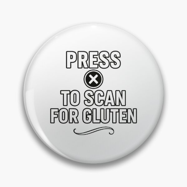 Item preview, Press X to Scan for Gluten – Video Game Adaptation Parody | Controller Overlay Gluten-Free Humour Design designed and sold by My Gluten Free Life UK.